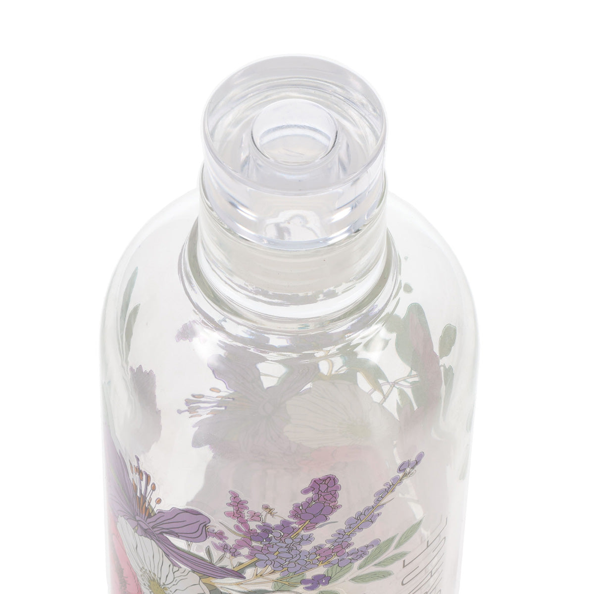 Bloom in His Grace Glass Water Bottle