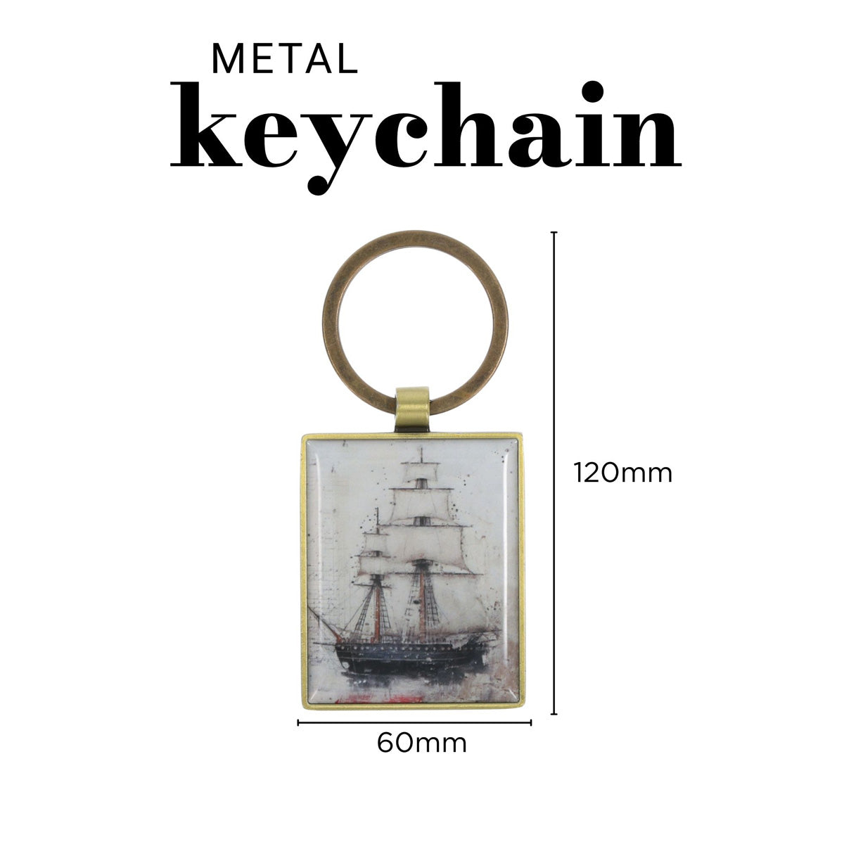 We Have This Hope as an Anchor for the Soul Epoxy Metal Keychain