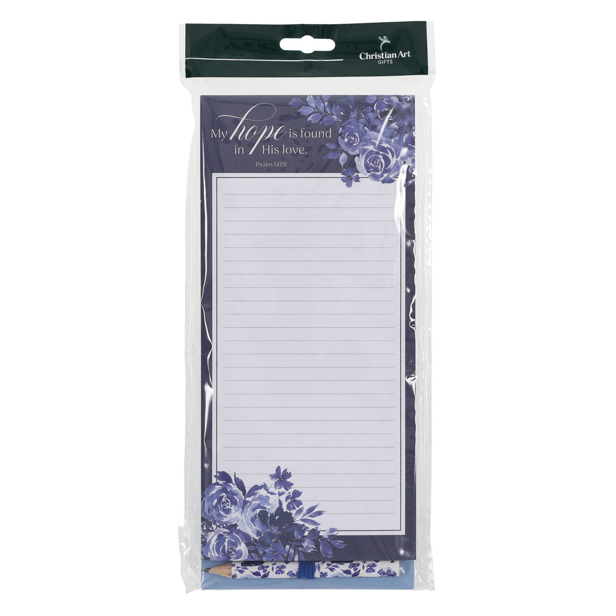 My Hope Is Found in His Love Magnetic Notepad with Pencil