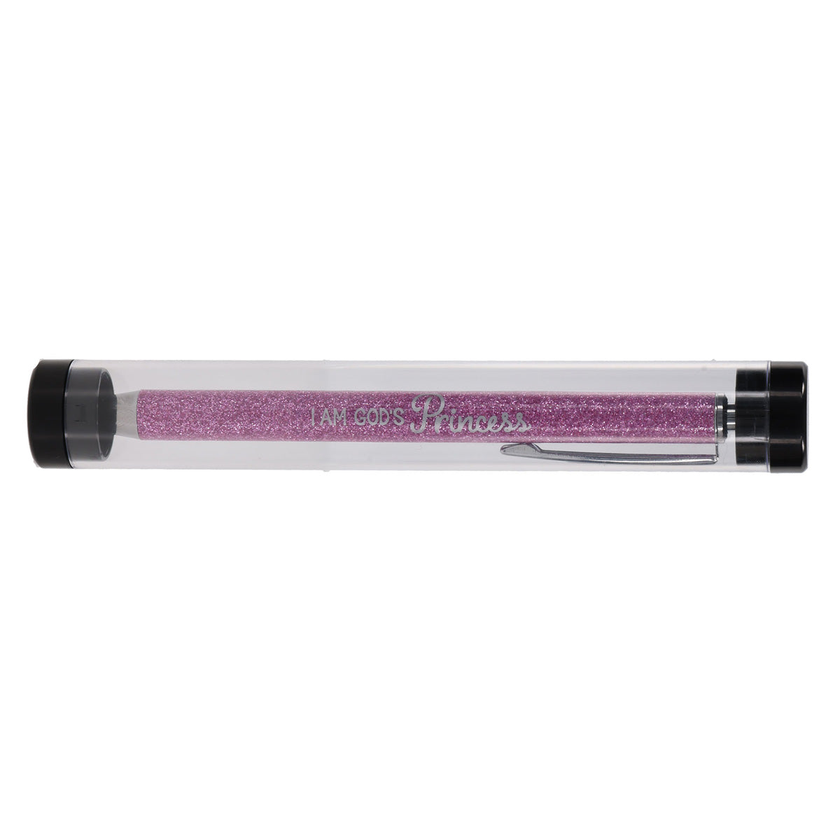 I Am God's Princess Glitter Pen in Tube (Blue Ink)