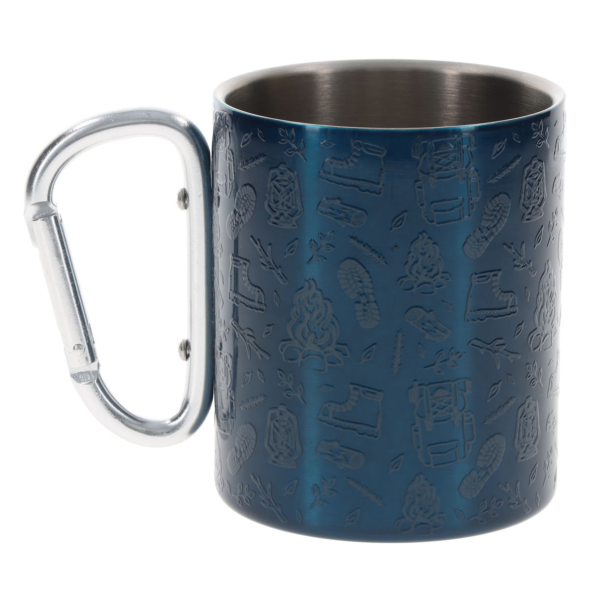 Travel Mug - Life Is an Adventure with Jesus (Stainless Steel, Blue, Camp Style)