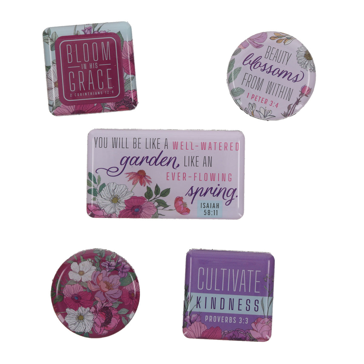 Bloom in His Grace Five-Piece Magnetic Set