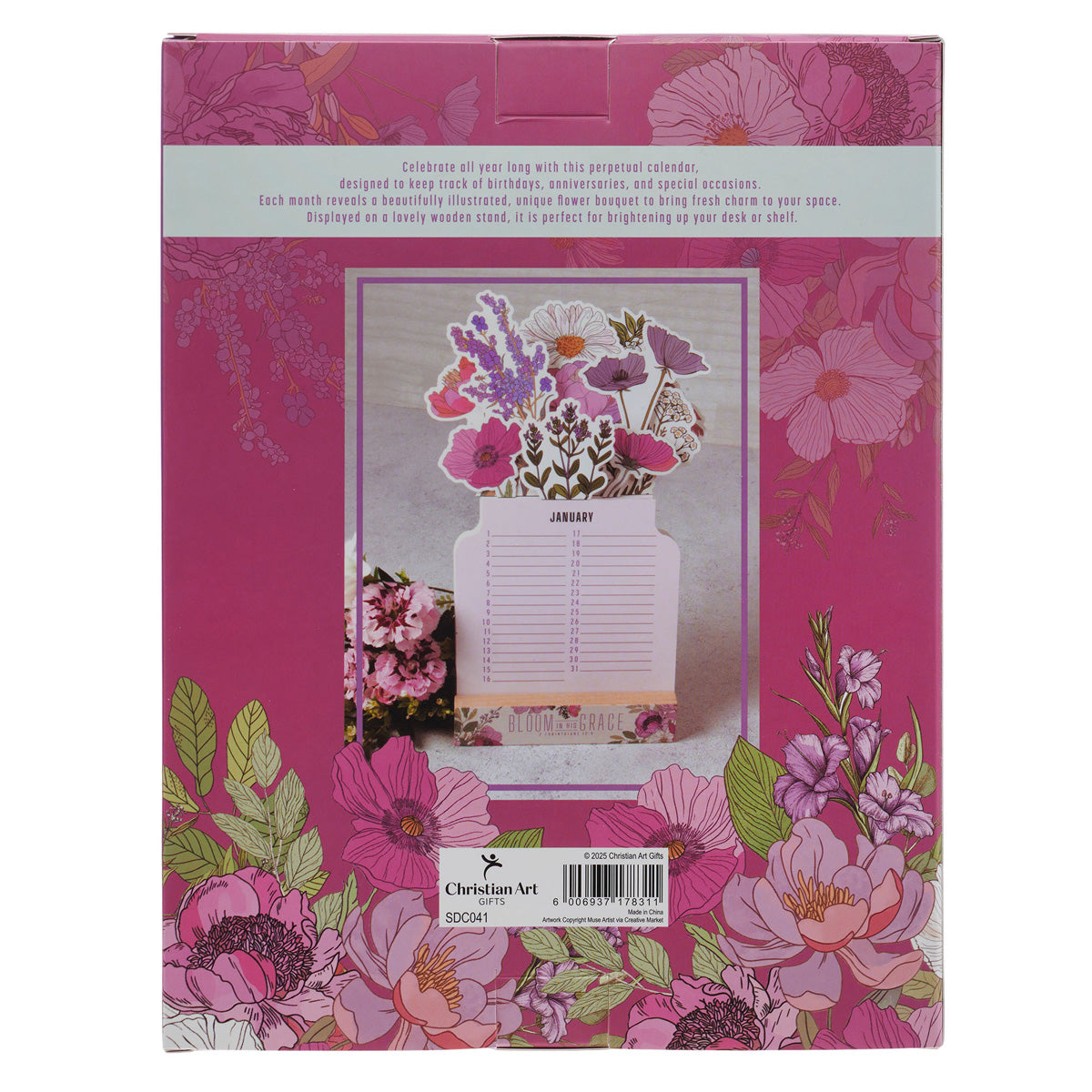 Bloom in His Grace Flower Pot Special Days Calendar