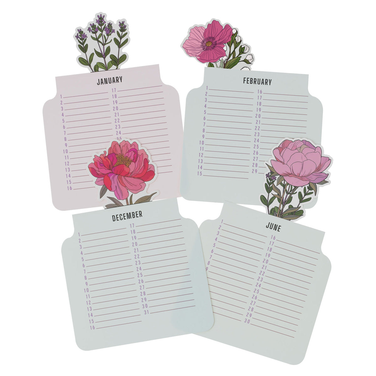 Bloom in His Grace Flower Pot Special Days Calendar