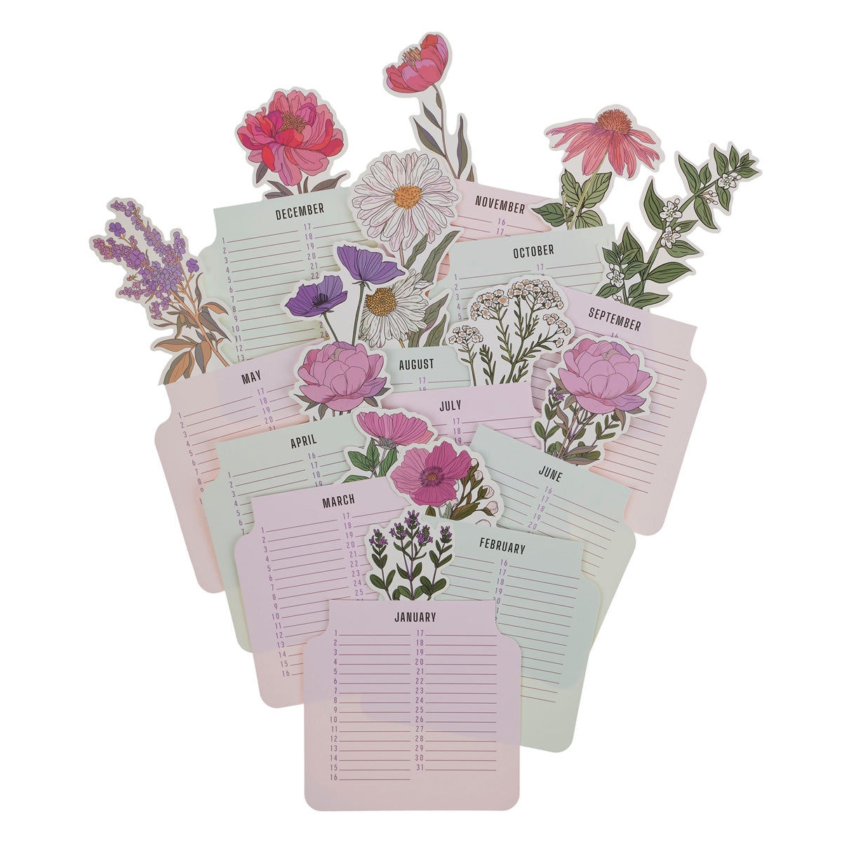 Bloom in His Grace Flower Pot Special Days Calendar