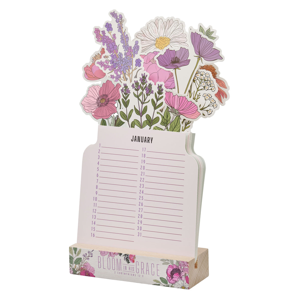 Bloom in His Grace Flower Pot Special Days Calendar