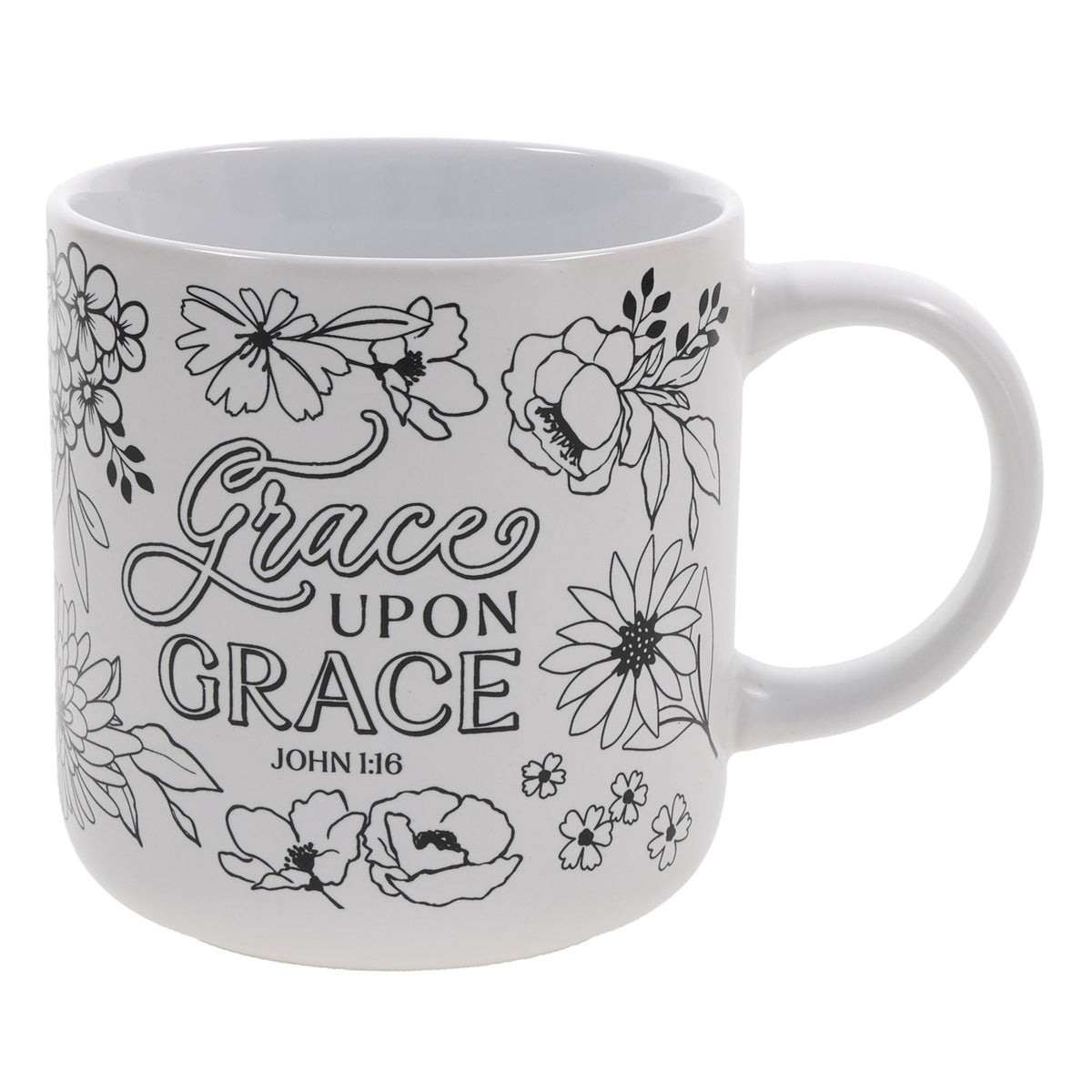 Grace upon Grace Ceramic Coloring Mug
