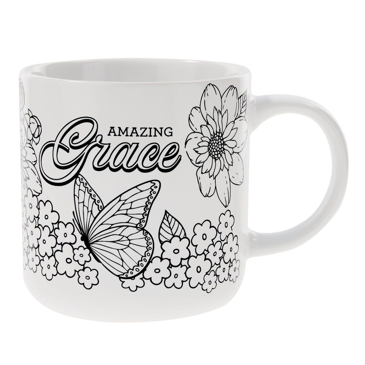 Amazing Grace Ceramic Coloring Mug