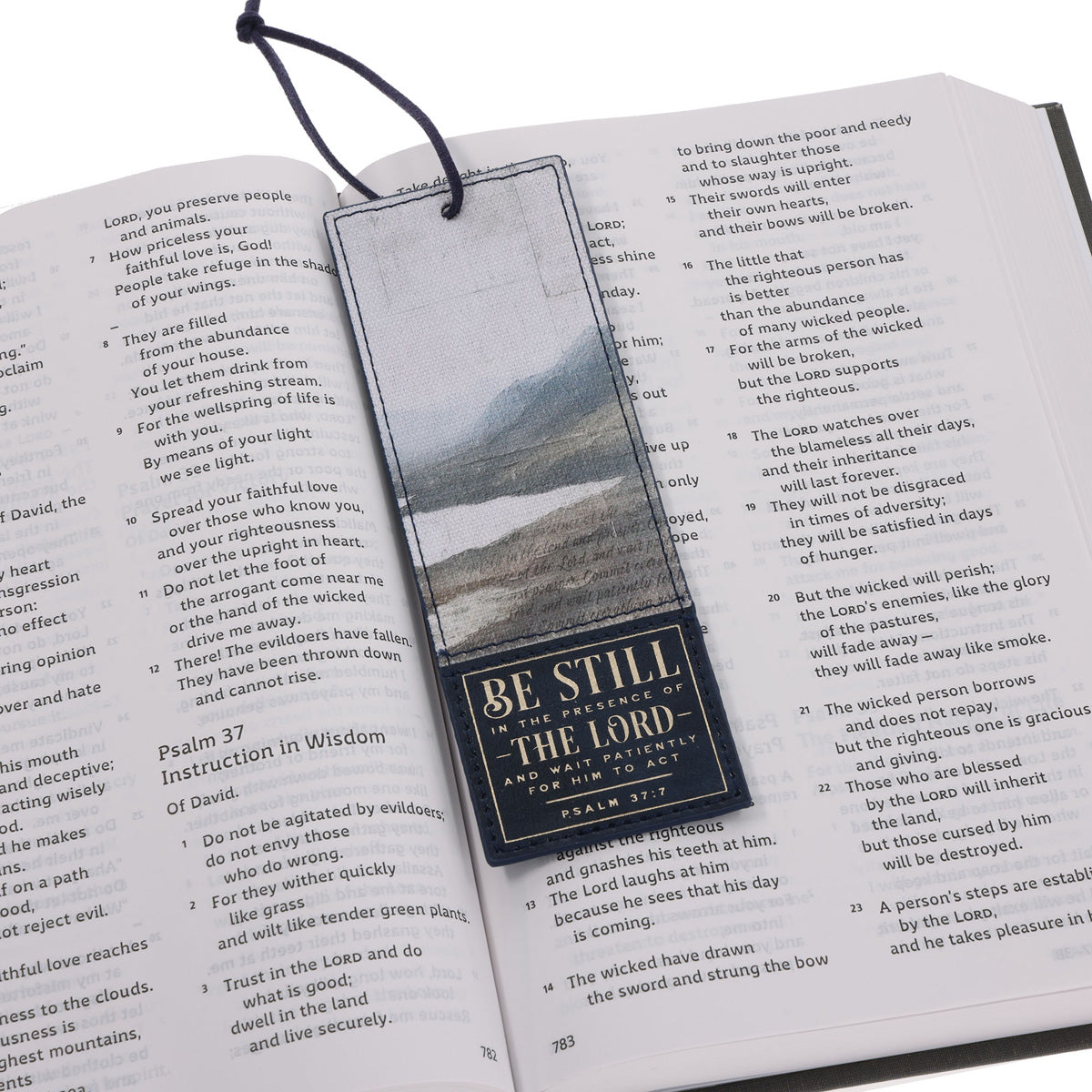Be Still in the Presence of the Lord Faux Leather Bookmark