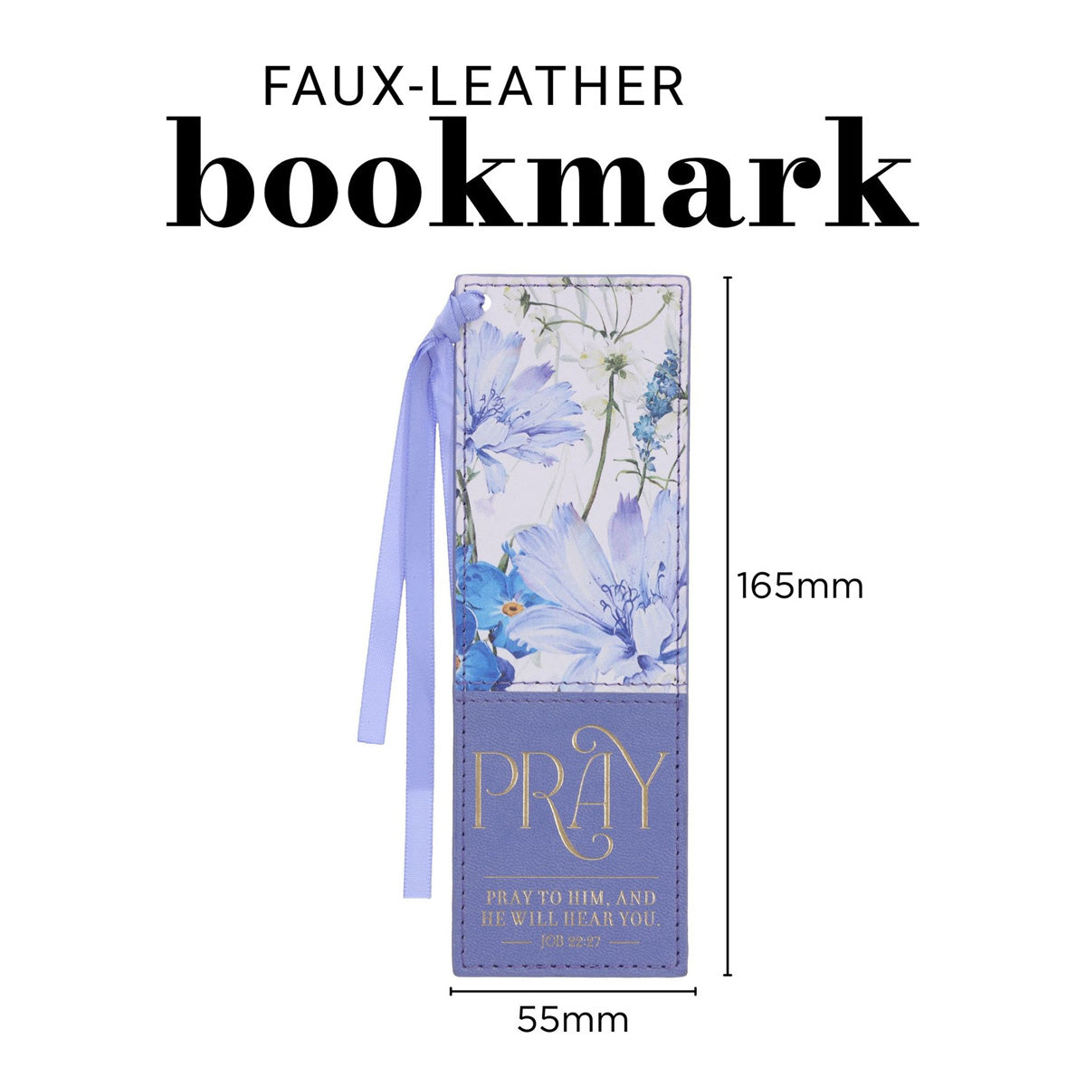 Pray to Him and He Will Hear You Faux Leather Bookmark