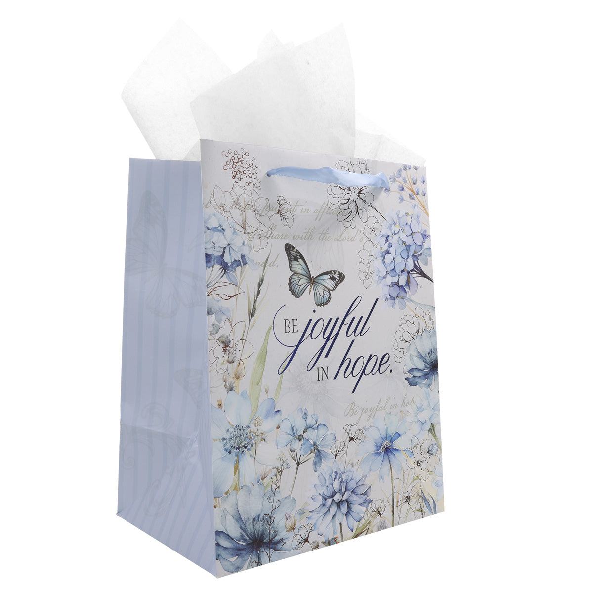 Be Joyful in Hope Large Portrait Gift Bag with Card