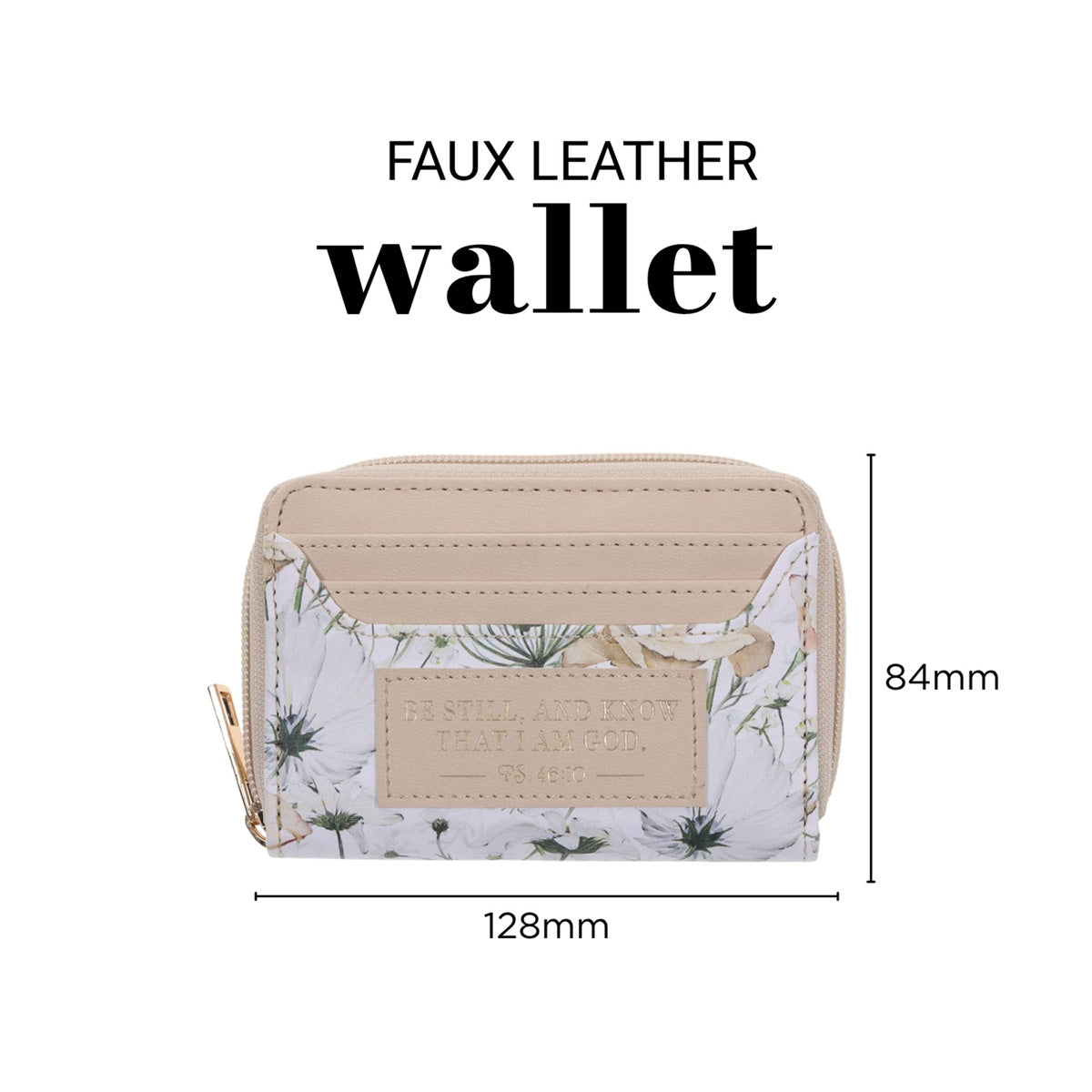 Be Still and Know That I Am God Faux Leather Woman's Wallet