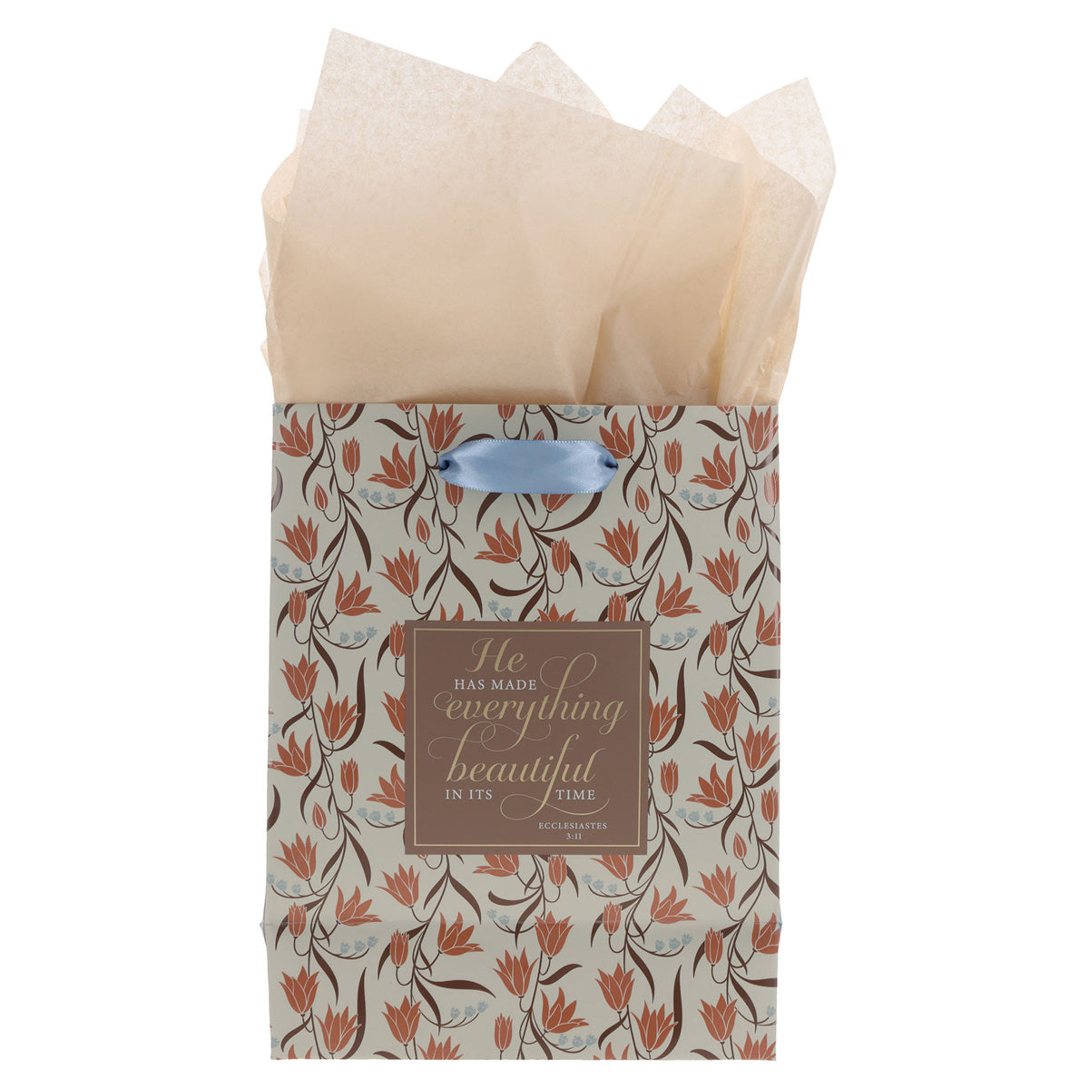 He Has Made Everything Beautiful in Its Time Medium Gift Bag with Gift Tag