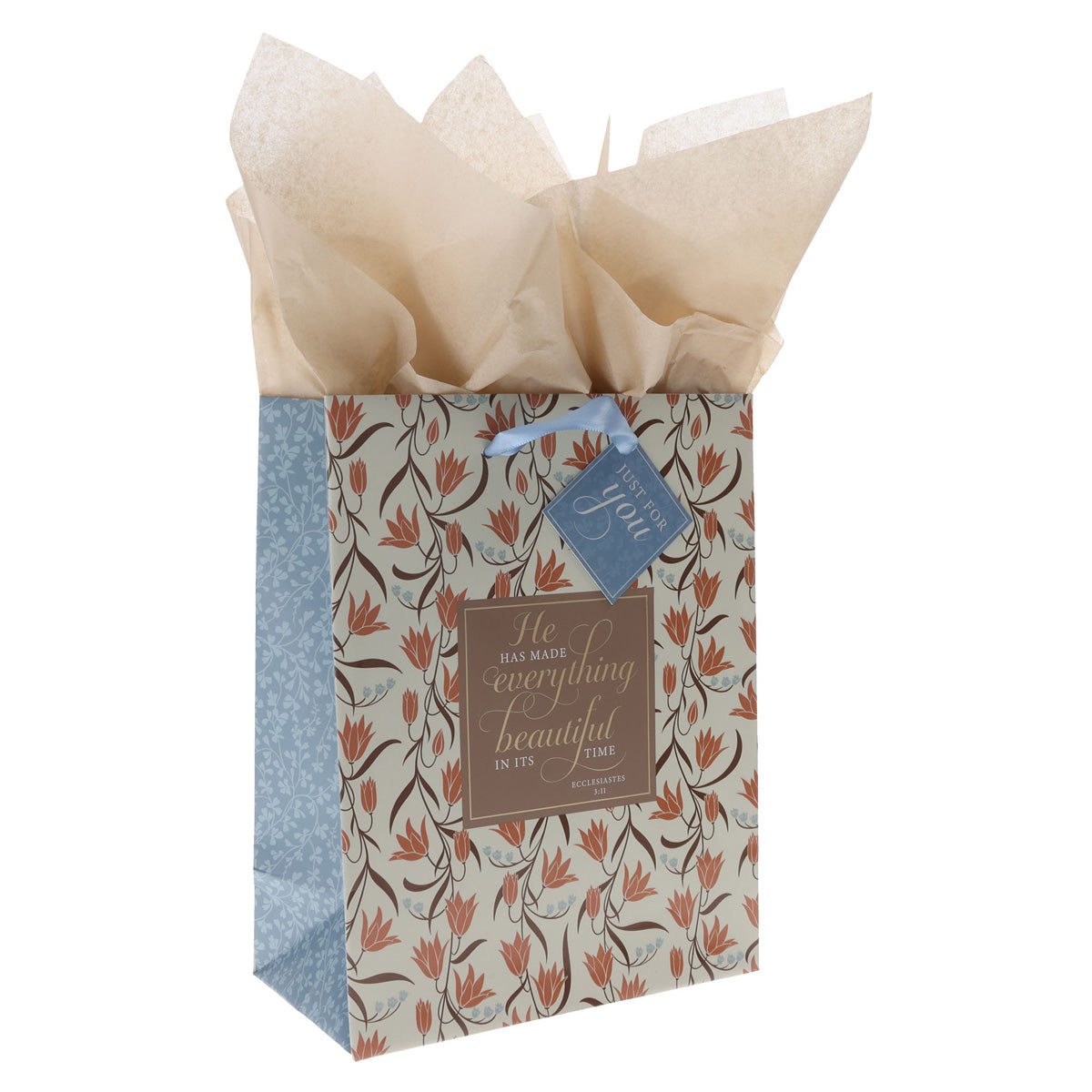 He Has Made Everything Beautiful in Its Time Medium Gift Bag with Gift Tag