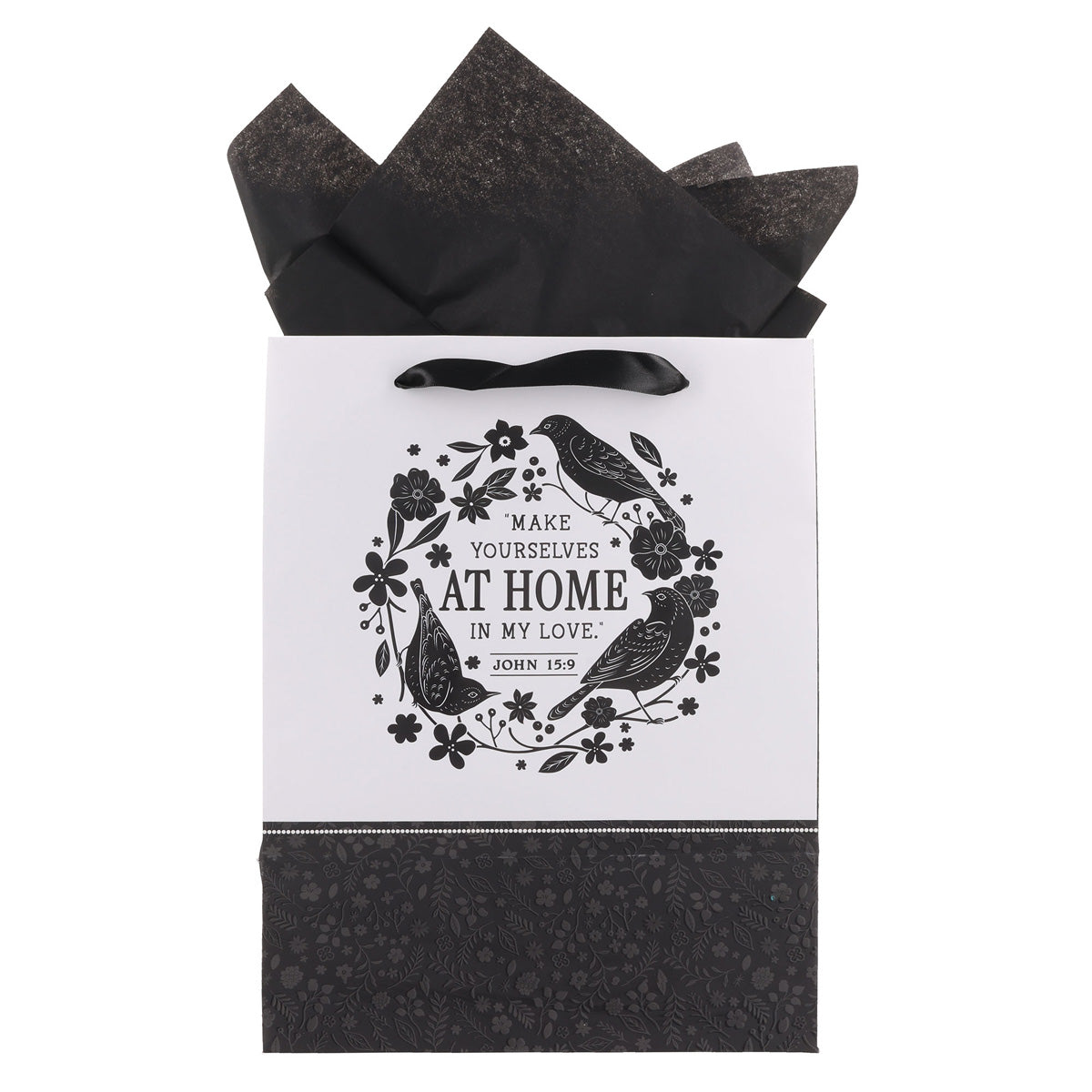 Make Yourself at Home in My Love Large Portrait Gift Bag with Card