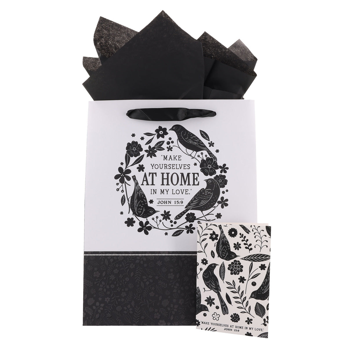 Make Yourself at Home in My Love Large Portrait Gift Bag with Card