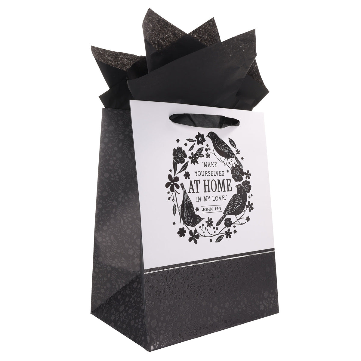 Make Yourself at Home in My Love Large Portrait Gift Bag with Card