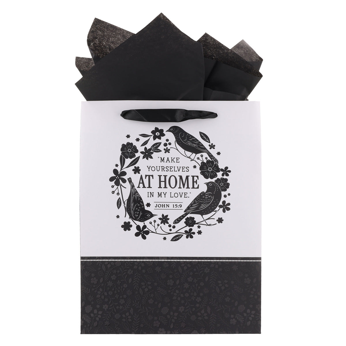 Make Yourself at Home in My Love Large Portrait Gift Bag with Card
