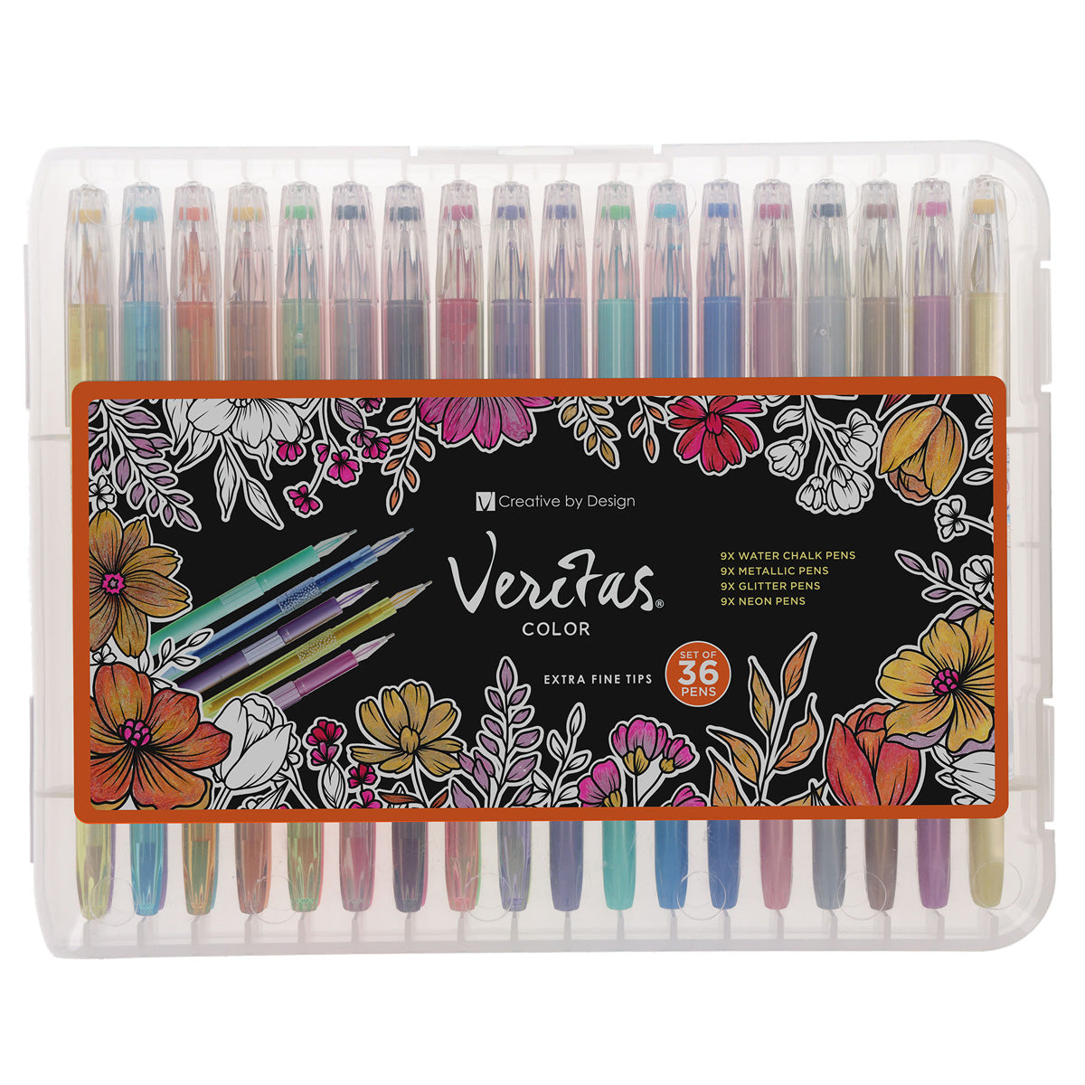 Veritas Thirty-Six-Piece Coloring Pen Set