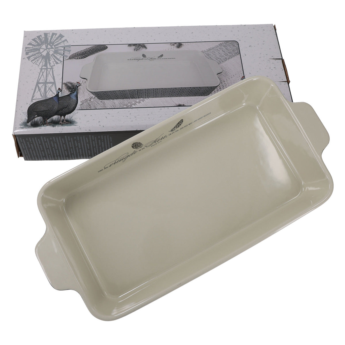 Vind Jou Vreugde in die Here Afrikaans Ceramic Oven Dish