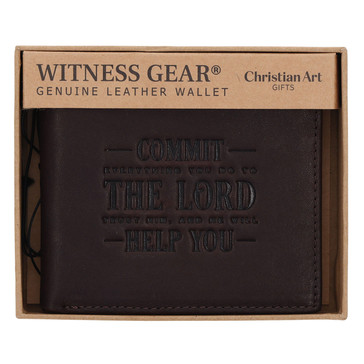 Commit Everything You Do to the Lord Genuine Leather Wallet