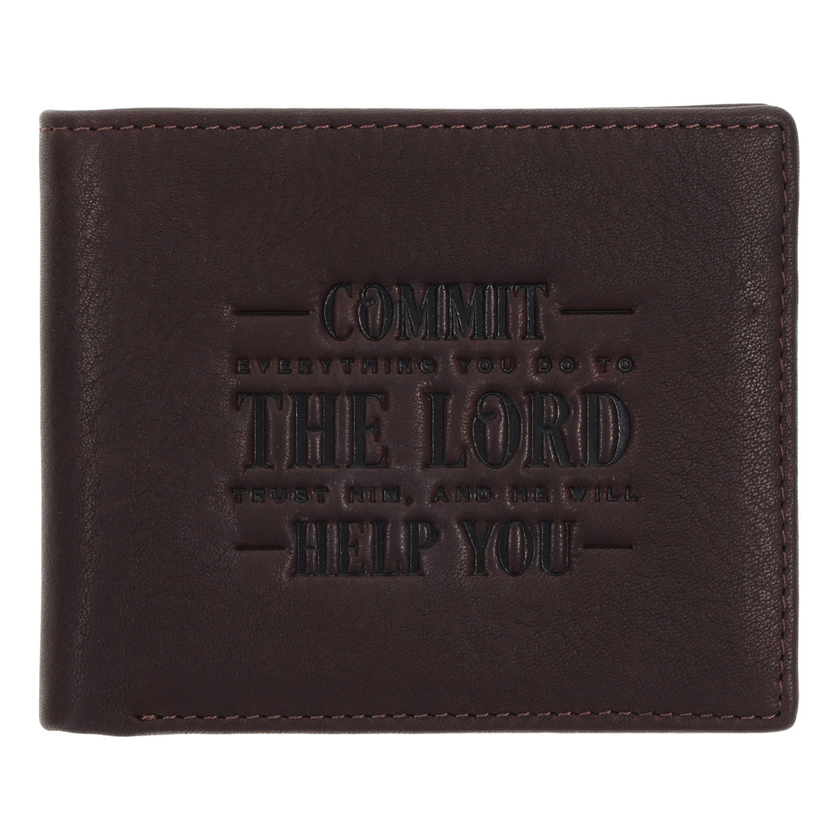 Commit Everything You Do to the Lord Genuine Leather Wallet
