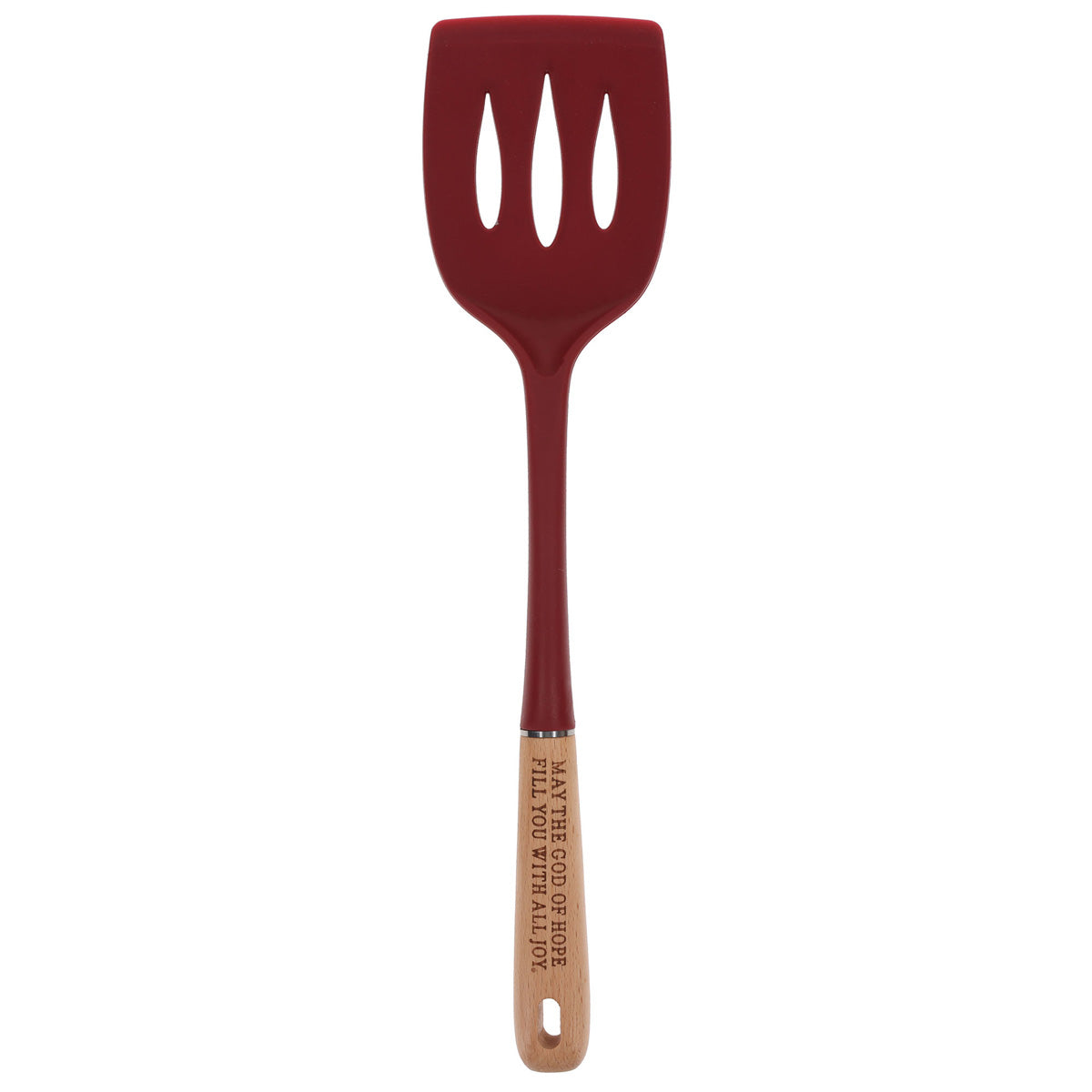 May the God of Hope Fill You with Joy Wood and Silicone Five-Piece Utensil Set