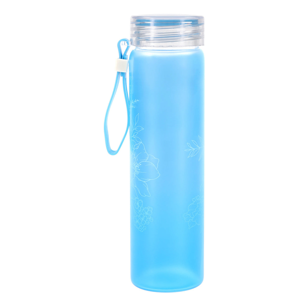 I Can Do All Things Through Christ Frosted Glass Water Bottle