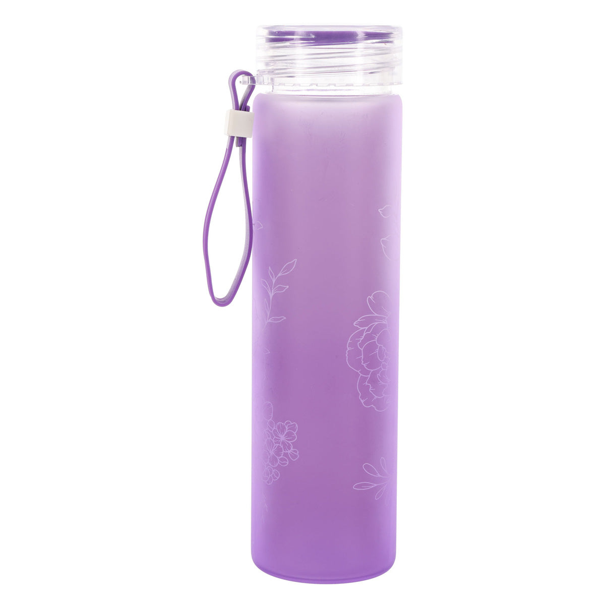 The Joy of the Lord Is Your Strength Frosted Glass Water Bottle