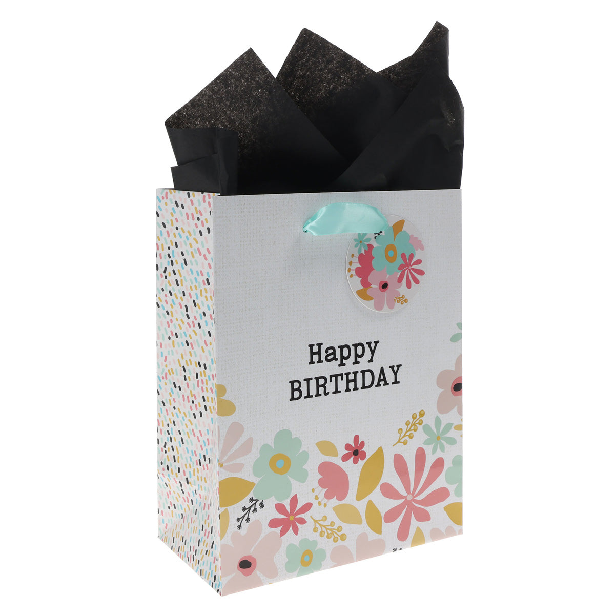 Happy Birthday Medium Gift Bag with Gift Tag