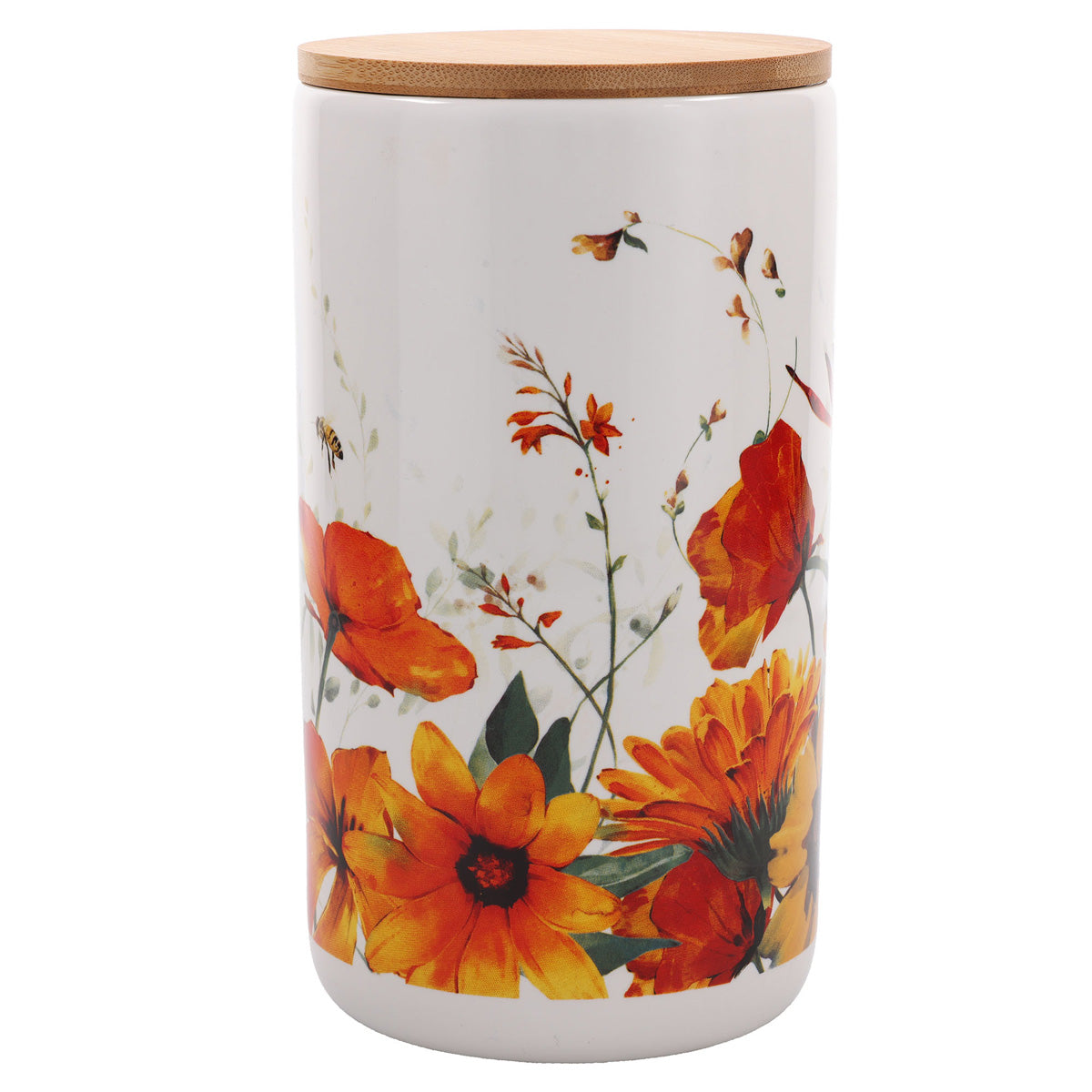 May the God of Hope Fill You with All Joy Ceramic Jar with Bamboo Lid