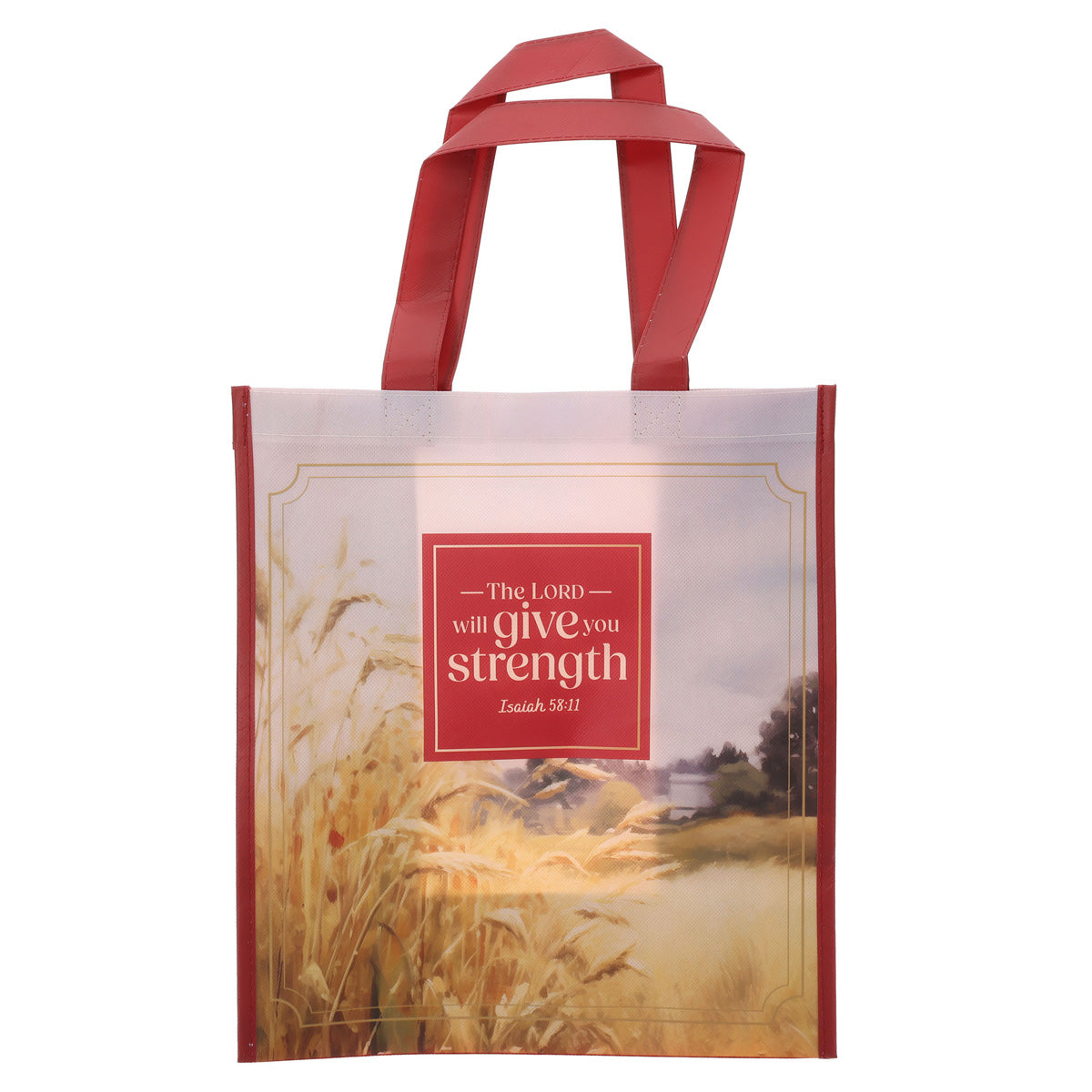 The Lord Will Give You Strength Non-Woven Tote Bag