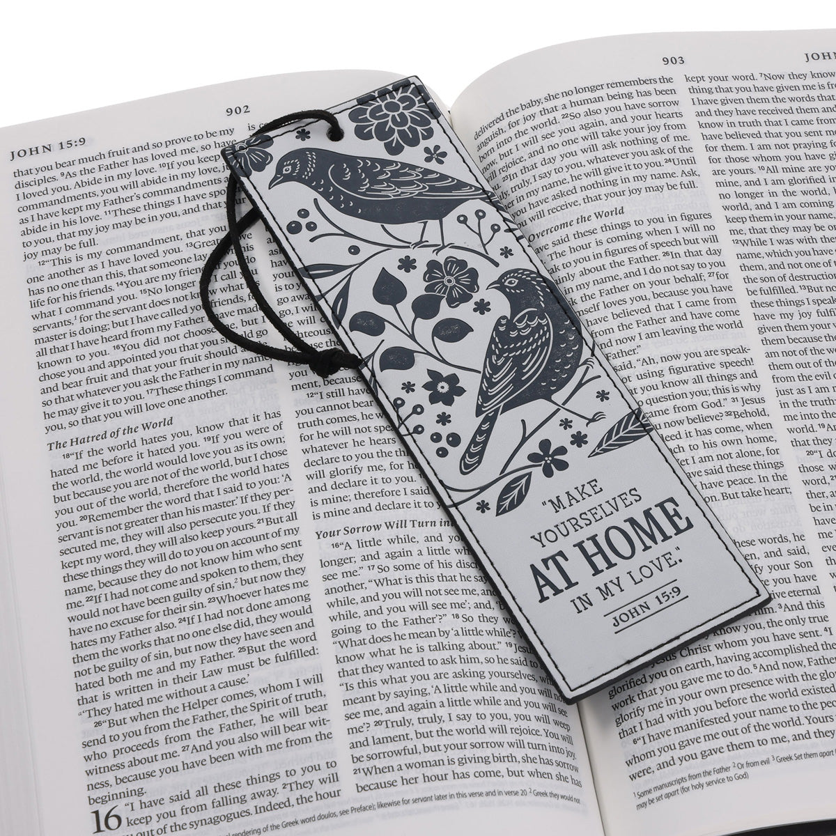 Make Yourself at Home in My Love Faux Leather Bookmark