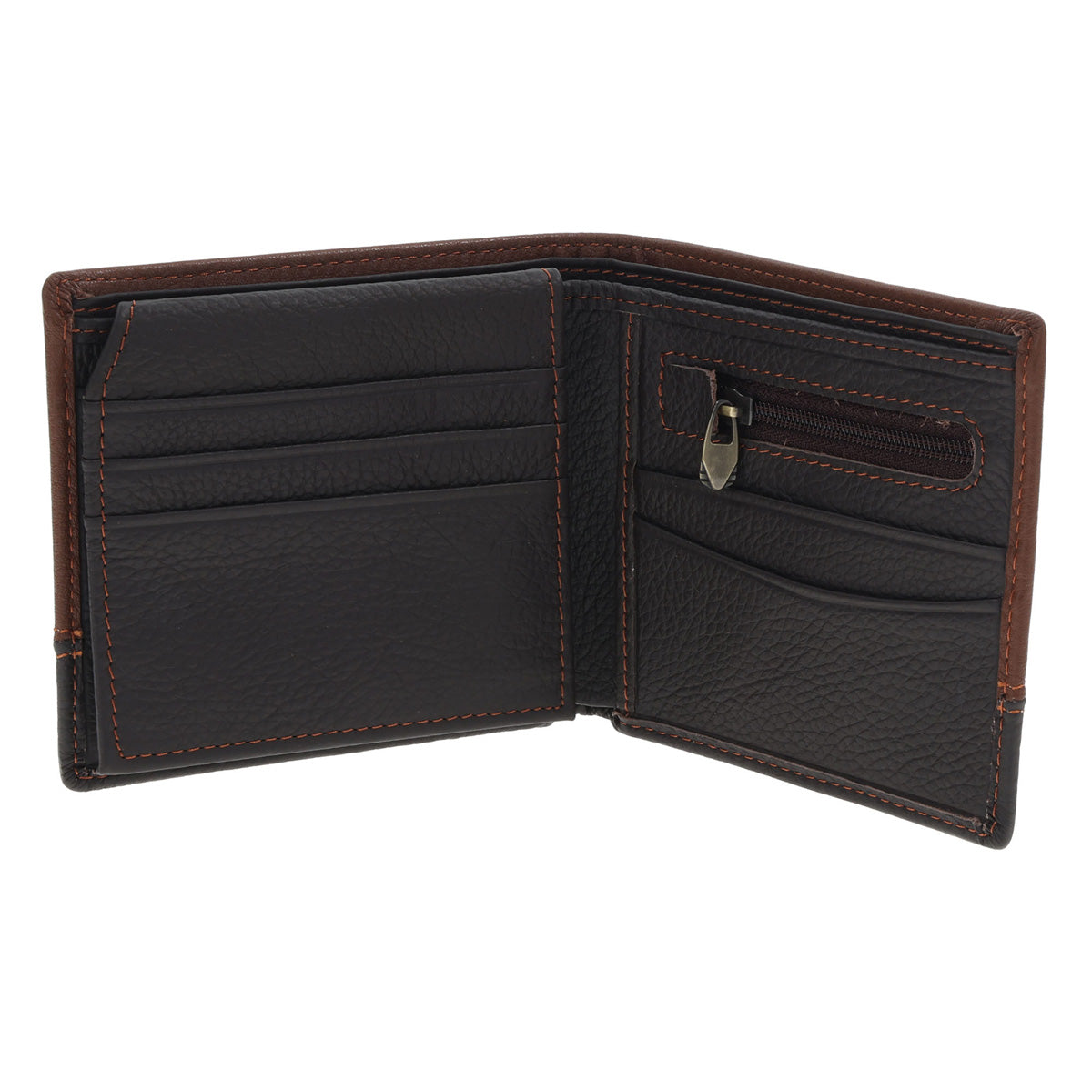Stand Firm in the Faith Dark Brown Genuine Leather Wallet