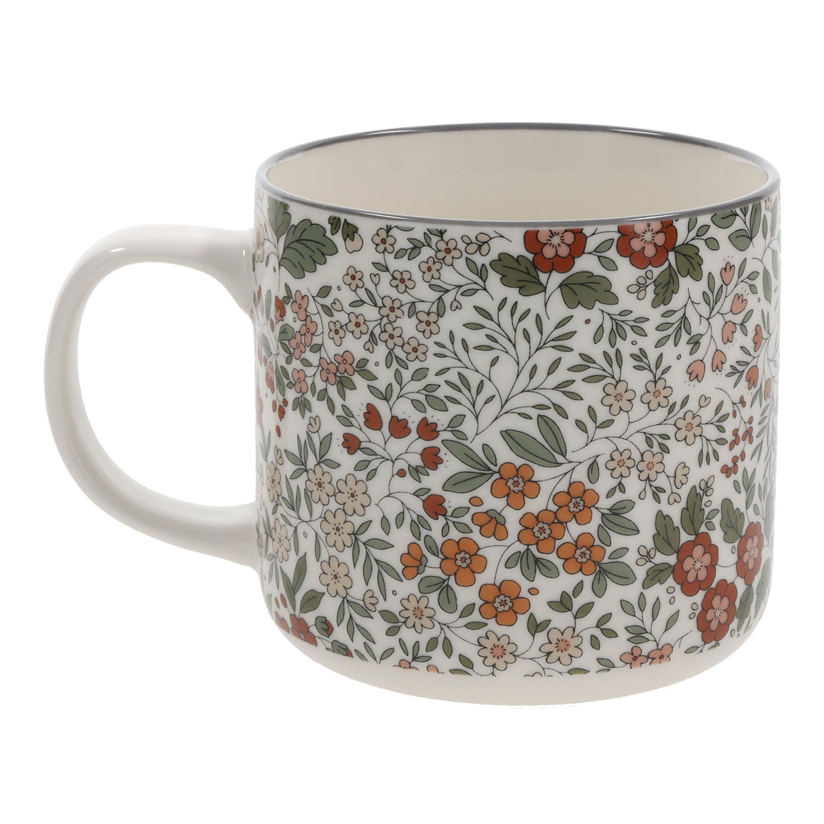 May the God of Hope Fill You with All Joy and Peace Floral Ceramic Mug