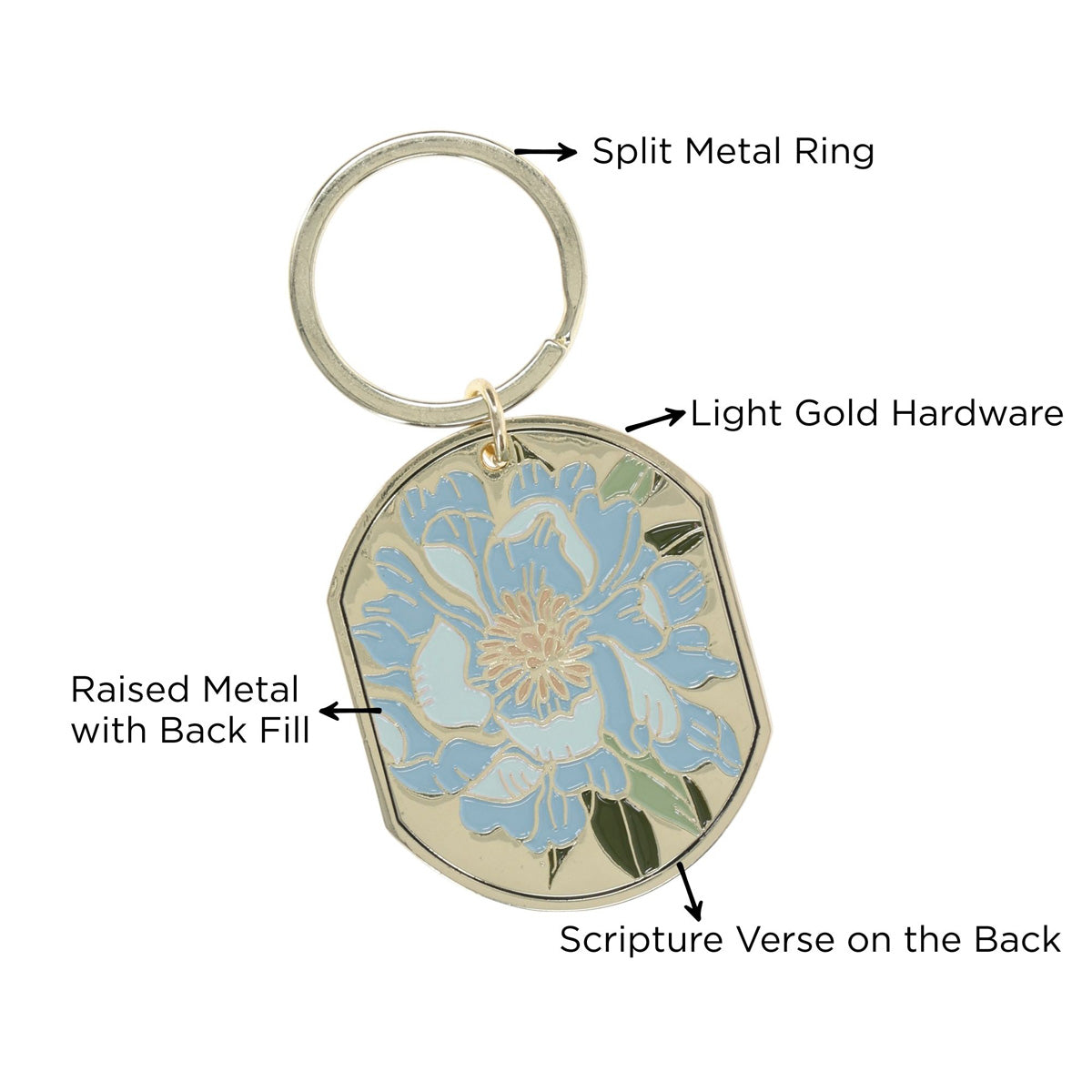 Everything Beautiful Metal Key Ring