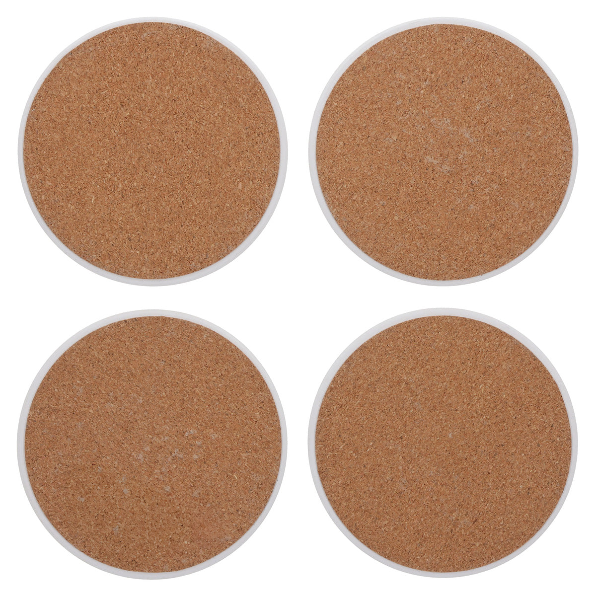 Joy, Love, Faith, Hope Four-Piece Ceramic Coaster Set