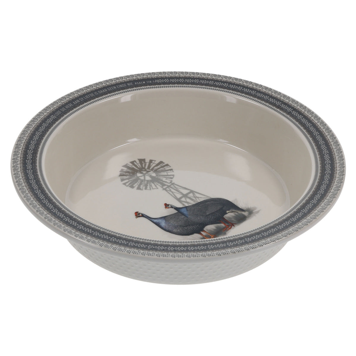 Loof die Here, aan Sy Liefde Is Daar Geen Einde Nie Afrikaans Ceramic Pie Plate