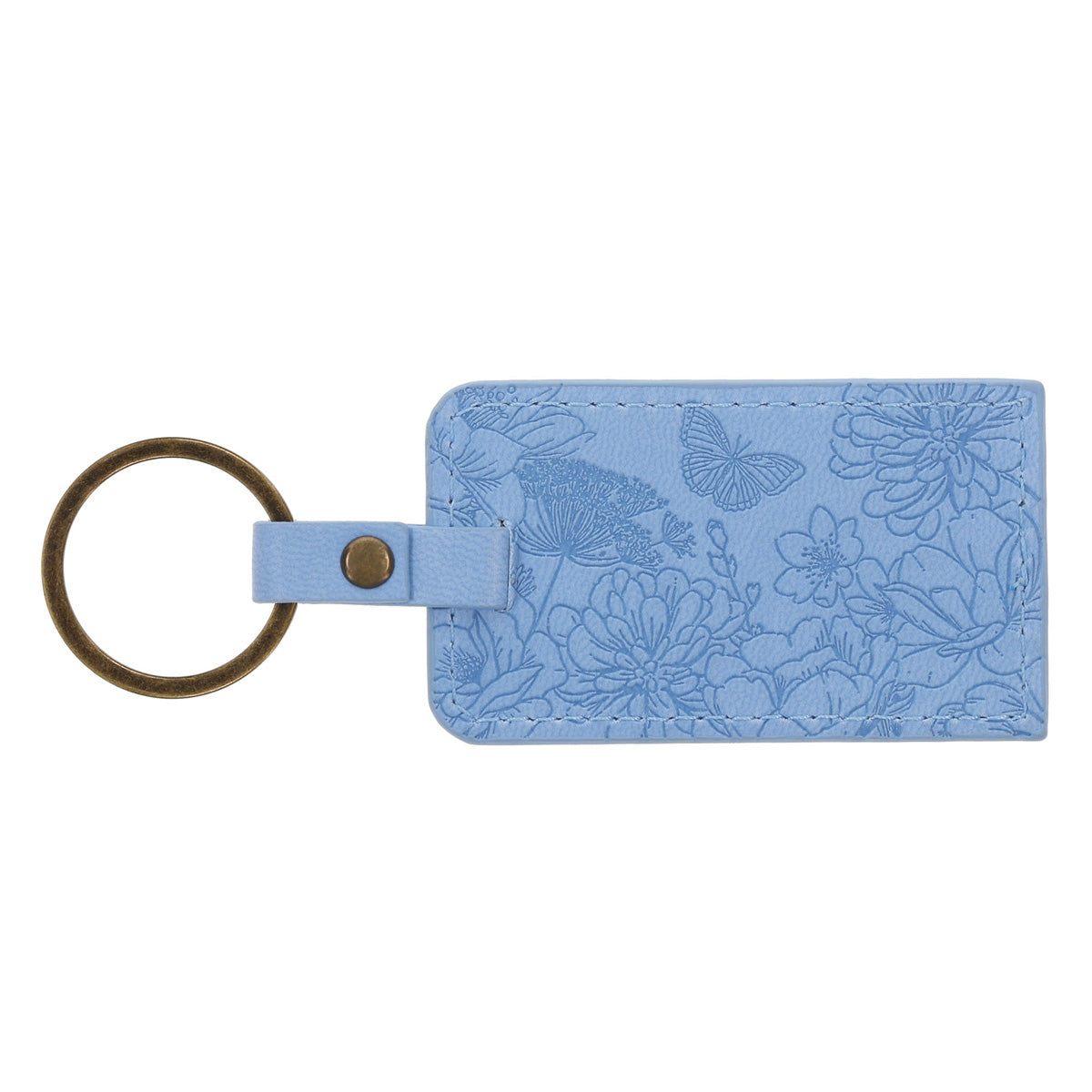 Hope Faux Leather Keychain