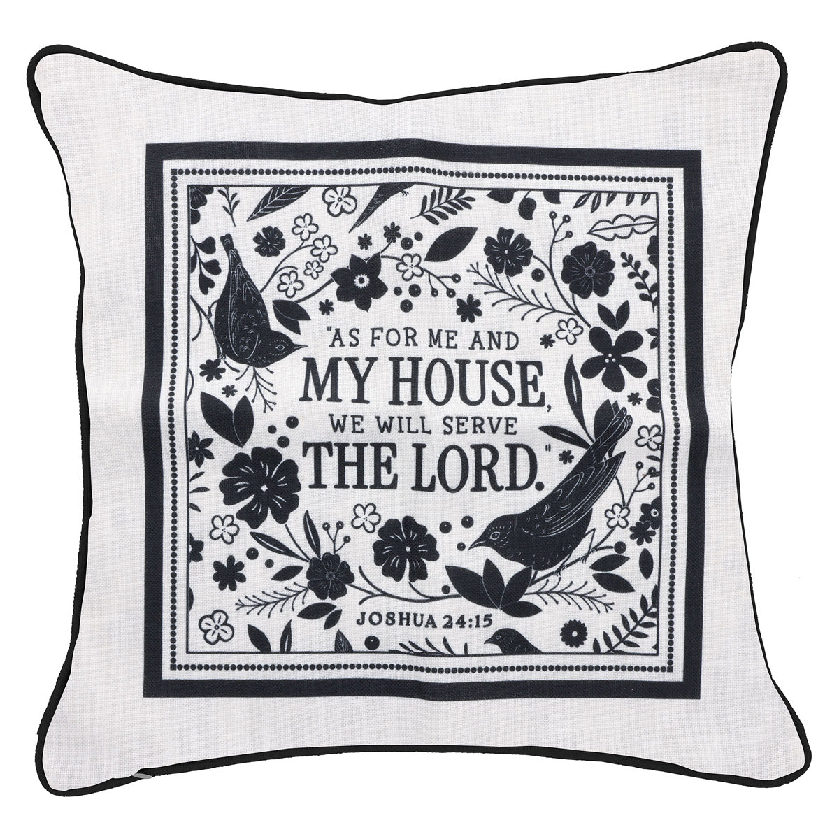 As for Me and My House, We Will Serve the Lord Two-Piece Pillow Case Set