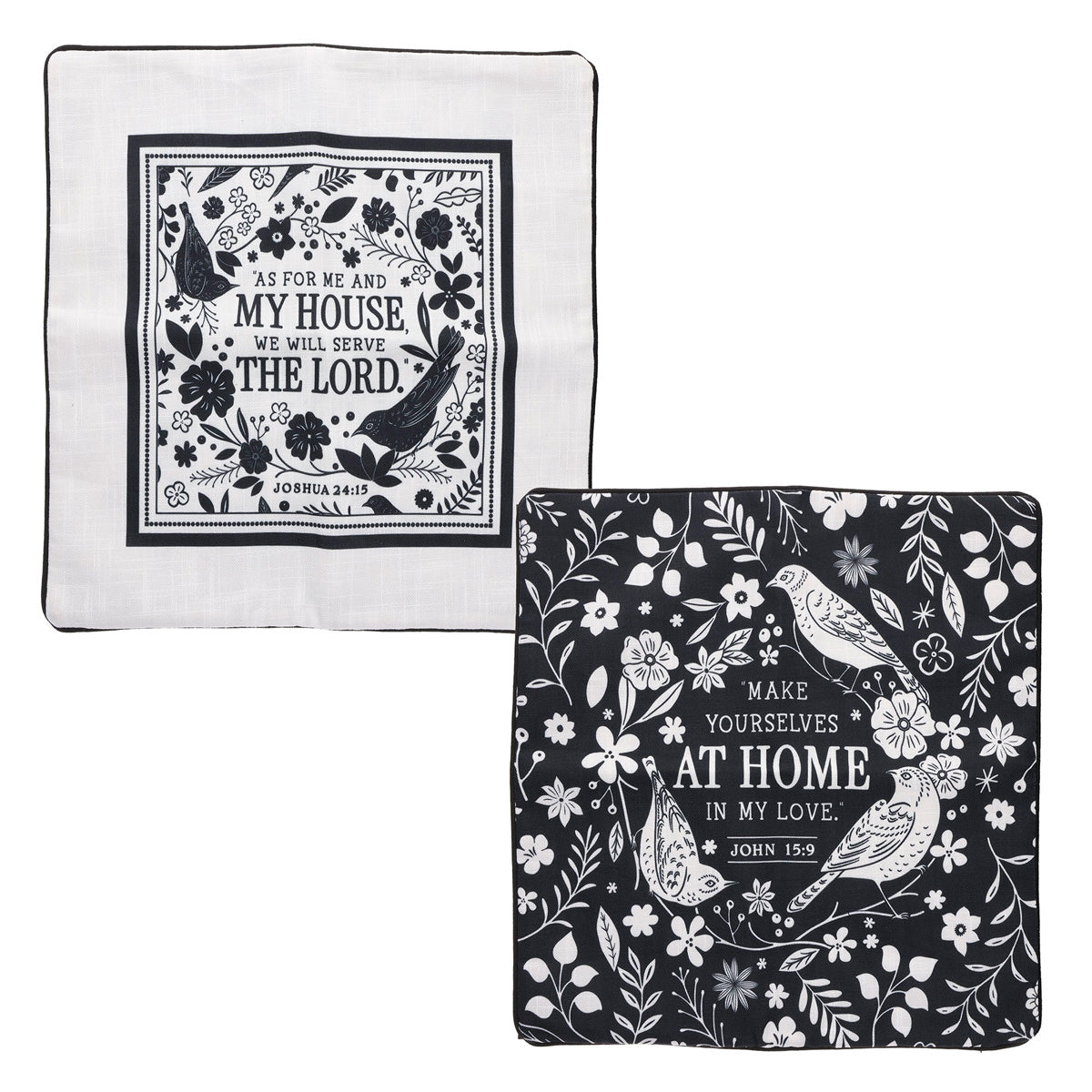 As for Me and My House, We Will Serve the Lord Two-Piece Pillow Case Set