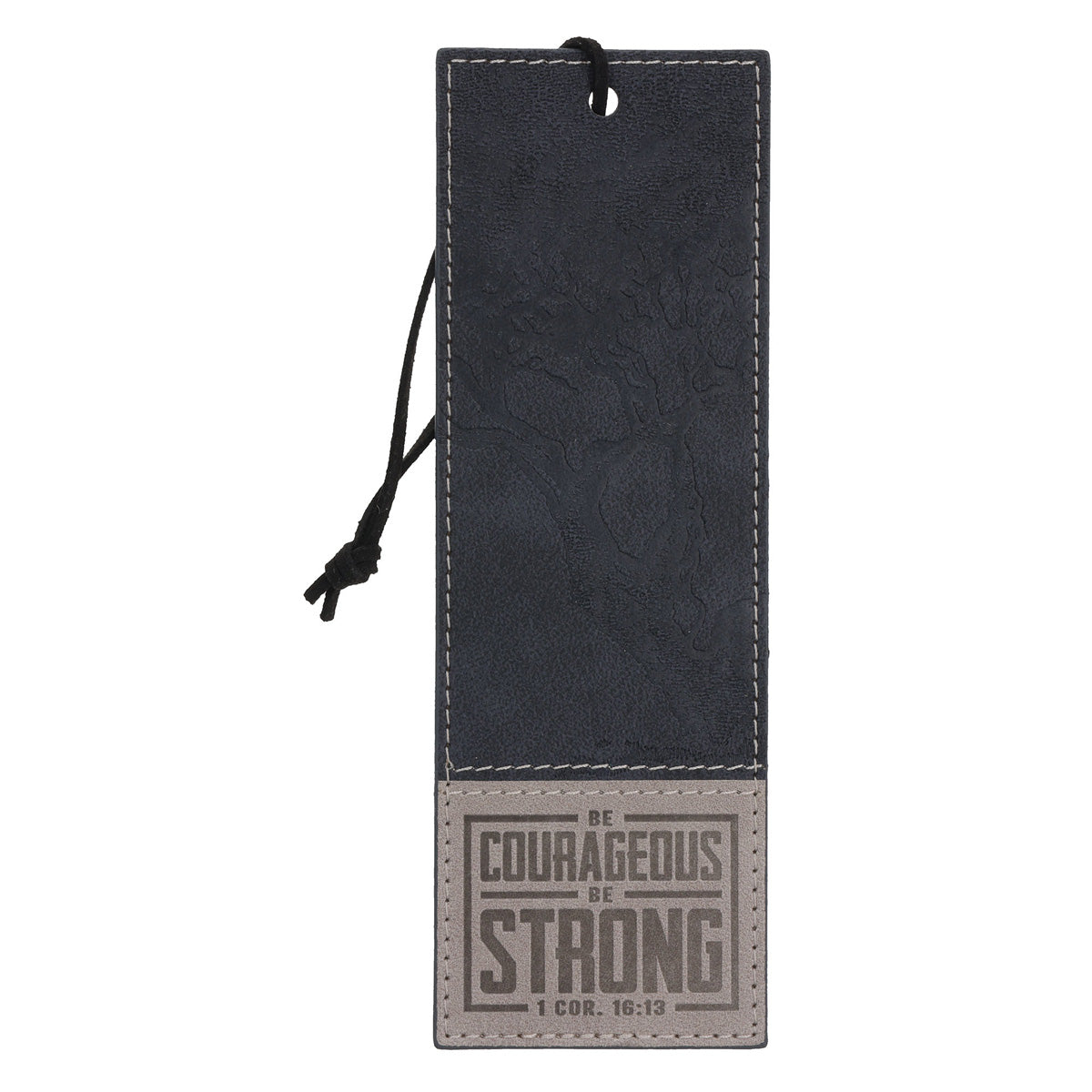 Be Courageous, Be Strong Faux Leather Bookmark