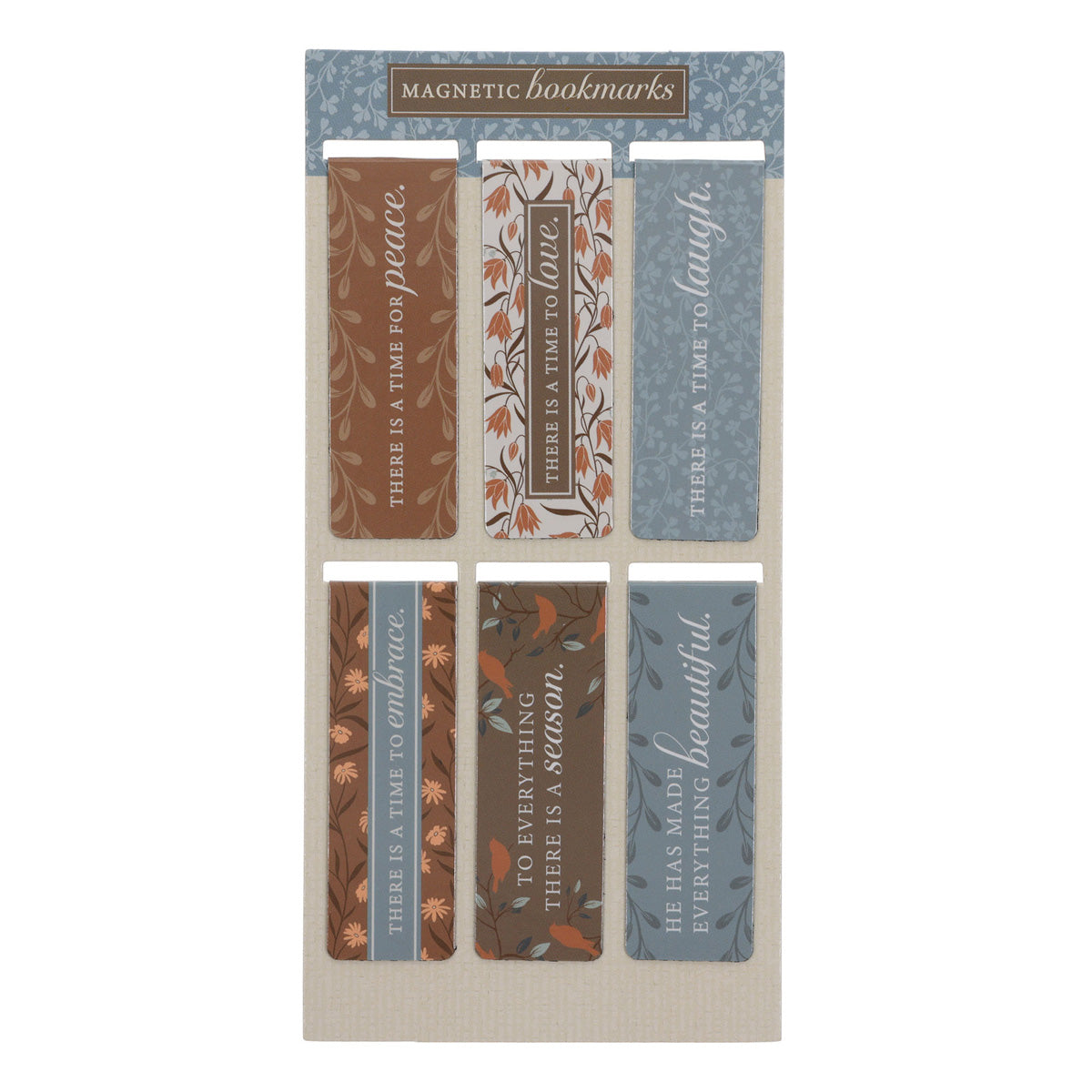 To Everything There Is a Season Six-Piece Magnetic Bookmark Set