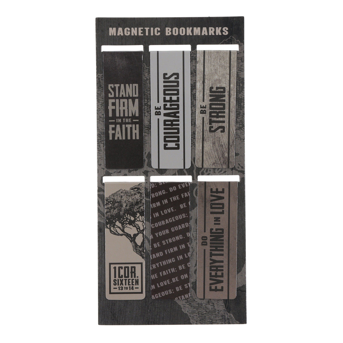 Stand Firm in the Faith Six-Piece Magnetic Bookmark Set
