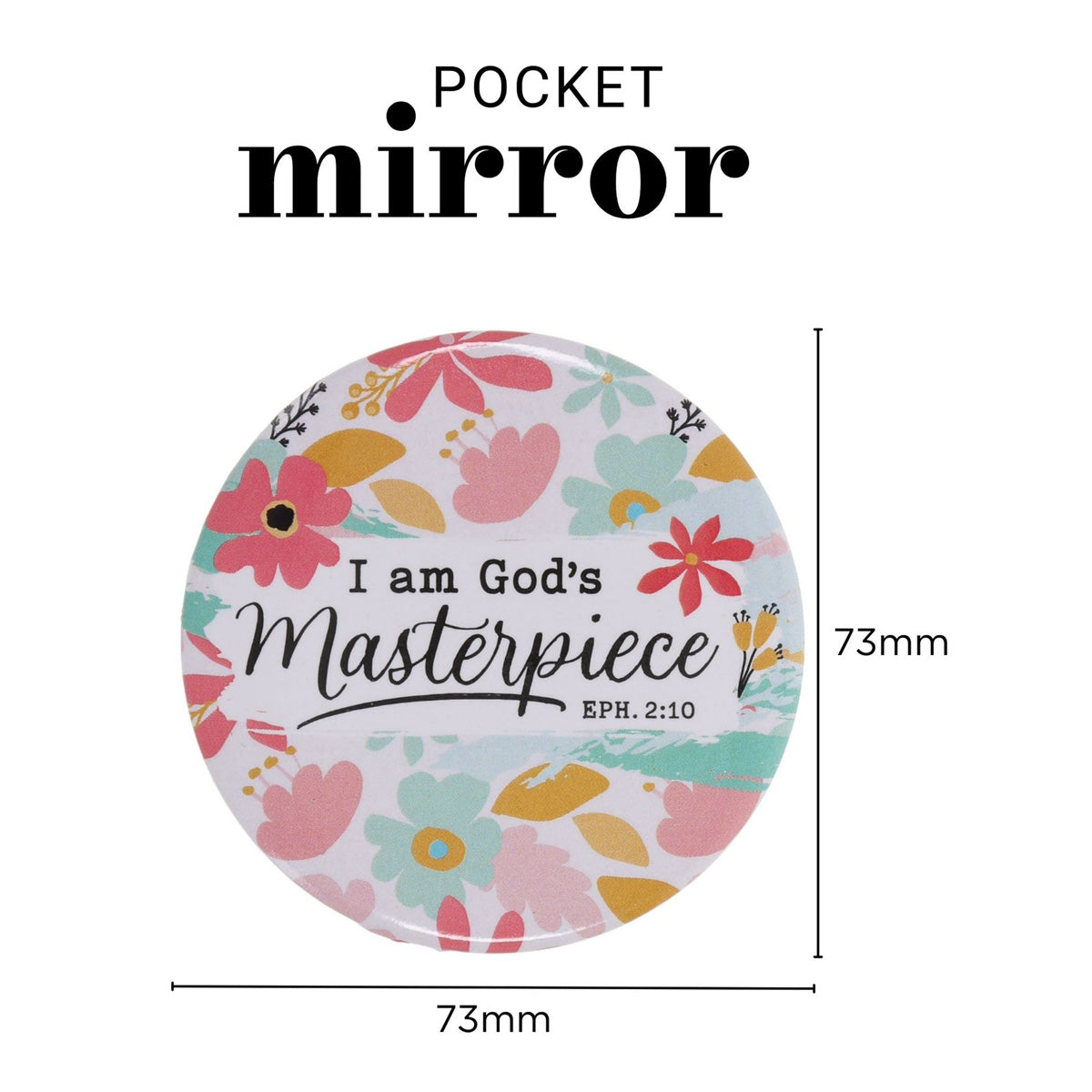 I Am God's Masterpiece Pocket Mirror