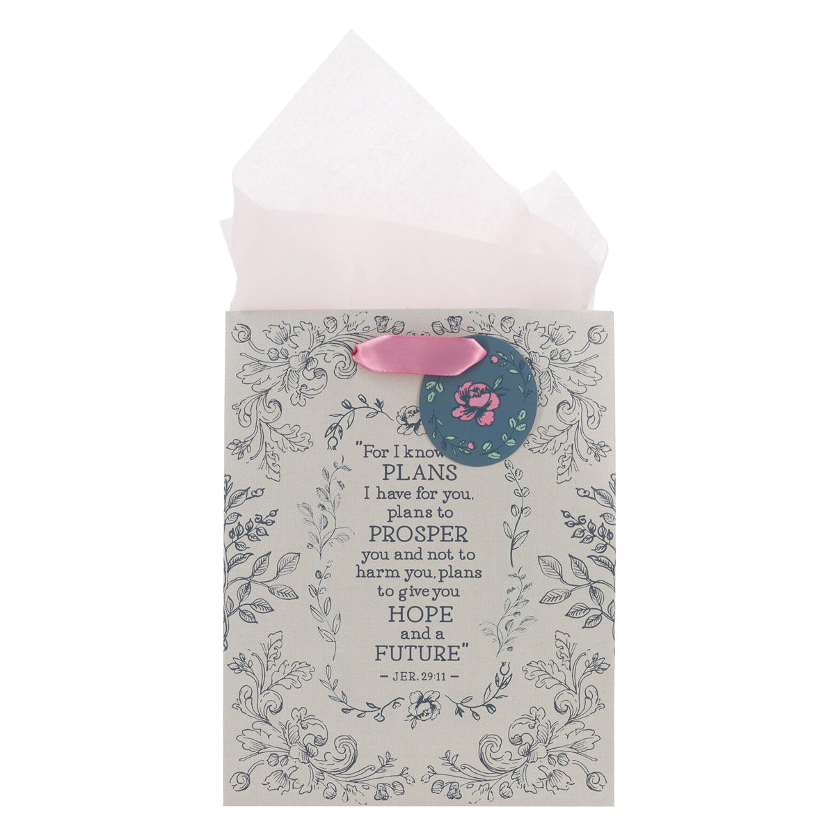 For I Know the Plans Medium Gift Bag with Gift Tag