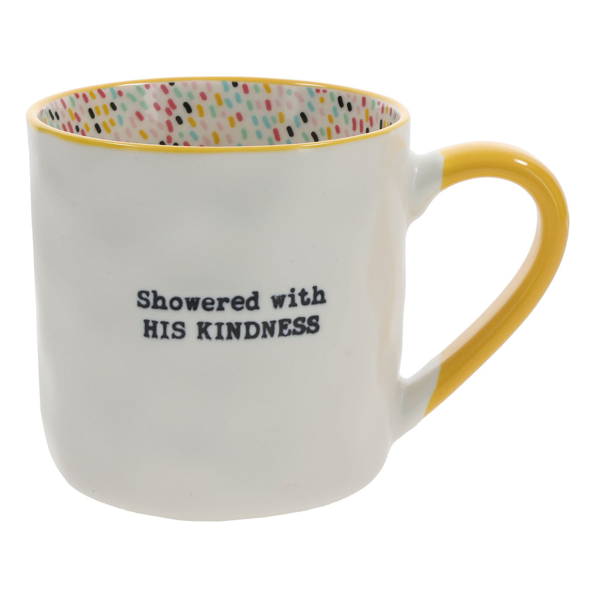 Showered with His Kindness Ceramic Mug