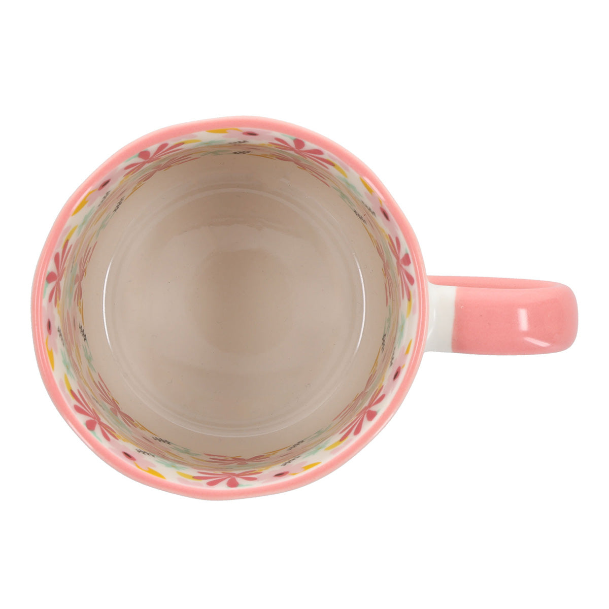 Saved by God's Grace Ceramic Mug with Floral Interior