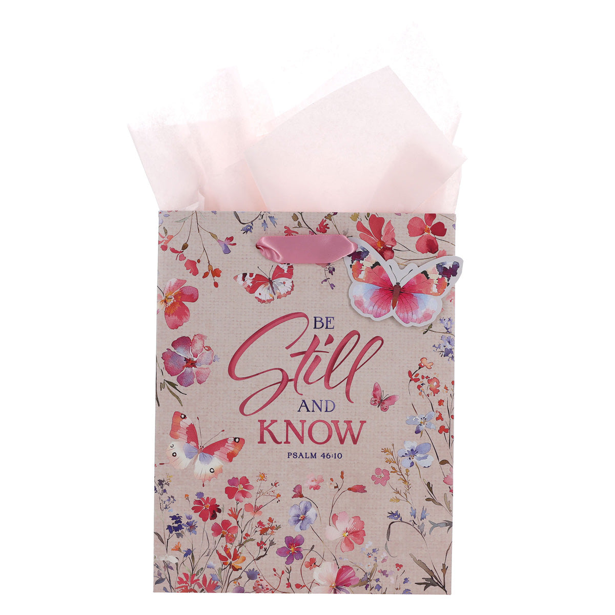 Be Still and Know Medium Gift Bag with Gift Tag