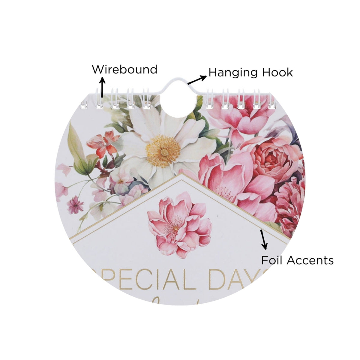 This Is the Day That the Lord Has Made Pink Floral Special Days Calendar